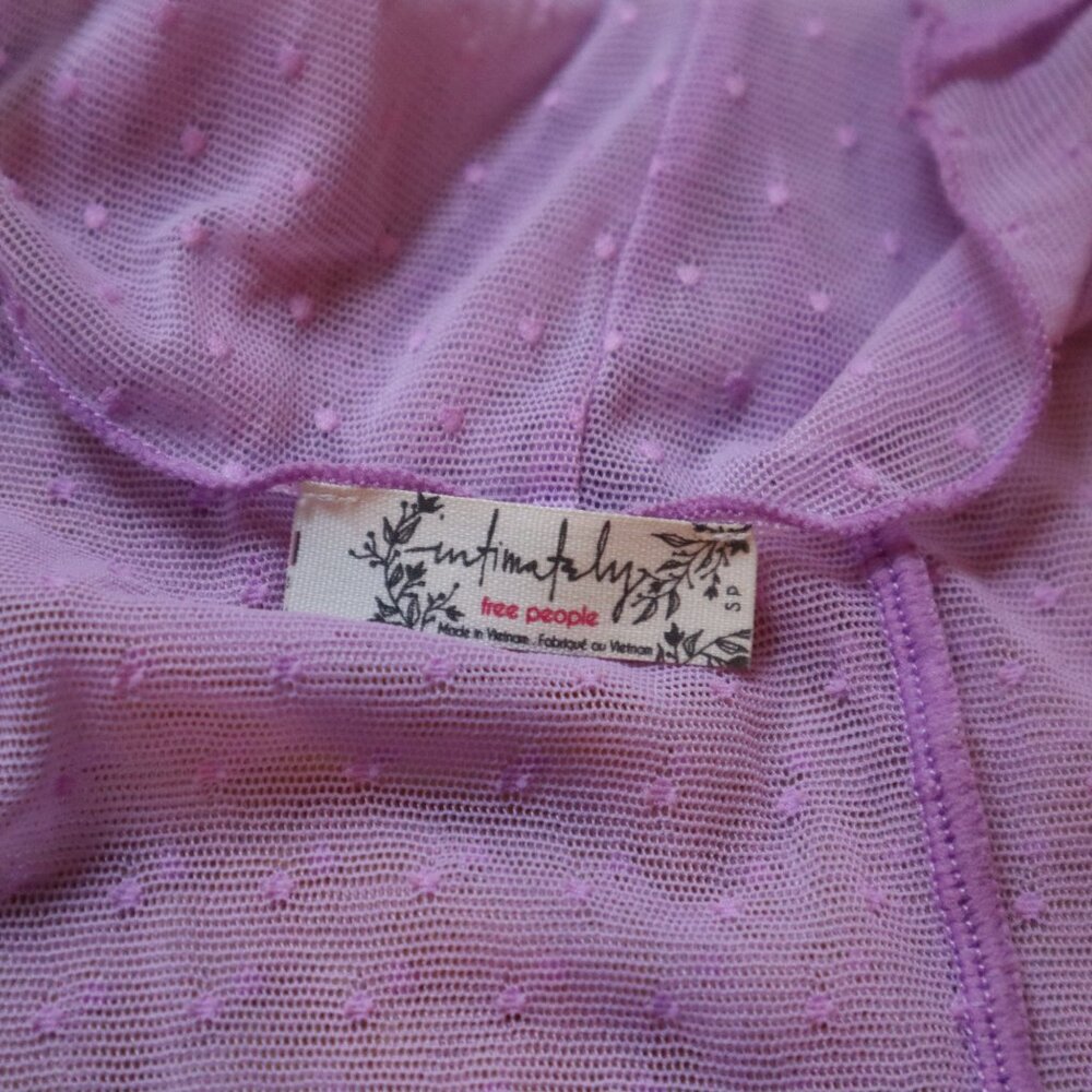 Free People Sheer Mockneck, Size Small, Pink